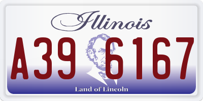IL license plate A396167