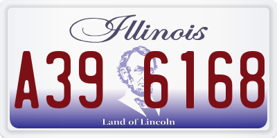 IL license plate A396168