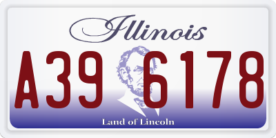 IL license plate A396178