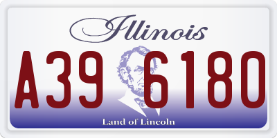 IL license plate A396180