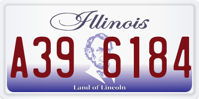IL license plate A396184