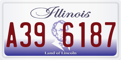IL license plate A396187