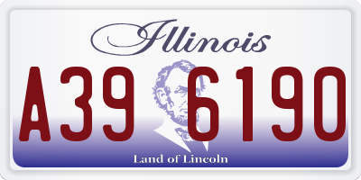IL license plate A396190