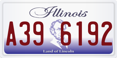 IL license plate A396192