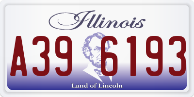 IL license plate A396193