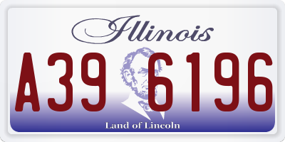 IL license plate A396196