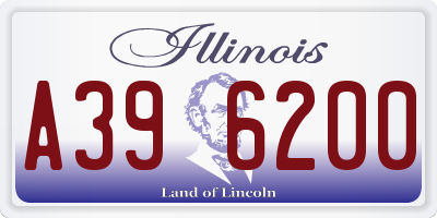 IL license plate A396200