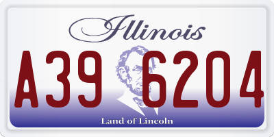 IL license plate A396204
