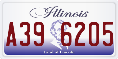 IL license plate A396205