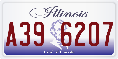 IL license plate A396207