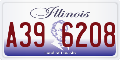 IL license plate A396208