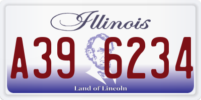 IL license plate A396234