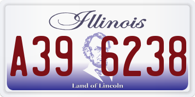 IL license plate A396238