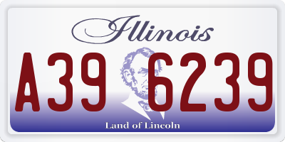 IL license plate A396239