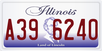 IL license plate A396240
