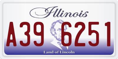 IL license plate A396251