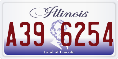 IL license plate A396254