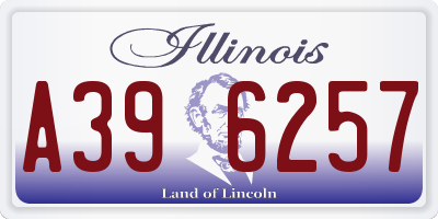 IL license plate A396257