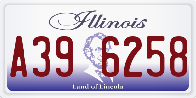 IL license plate A396258