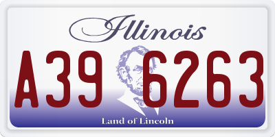 IL license plate A396263