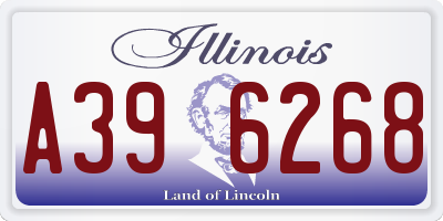 IL license plate A396268