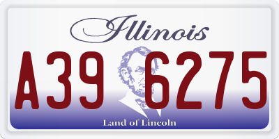 IL license plate A396275