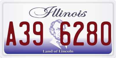 IL license plate A396280