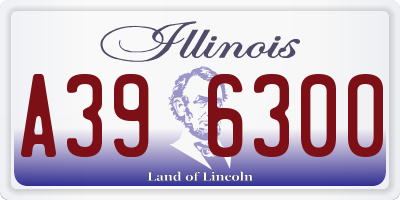 IL license plate A396300