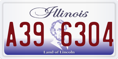 IL license plate A396304
