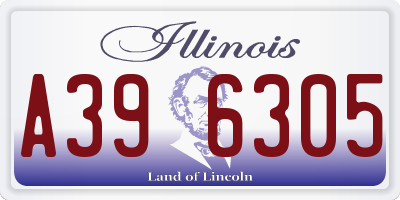 IL license plate A396305