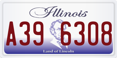 IL license plate A396308
