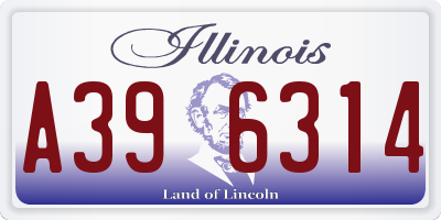 IL license plate A396314