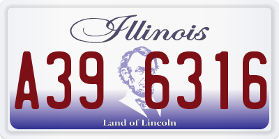 IL license plate A396316