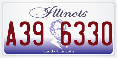 IL license plate A396330