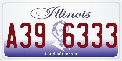 IL license plate A396333