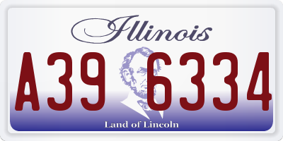 IL license plate A396334