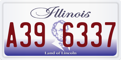 IL license plate A396337