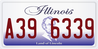 IL license plate A396339