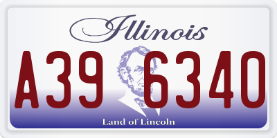 IL license plate A396340