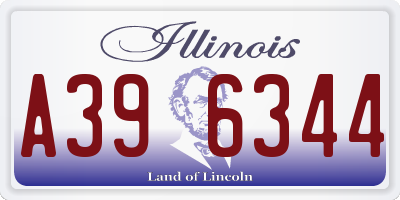 IL license plate A396344