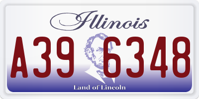 IL license plate A396348