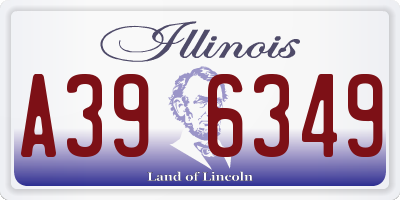 IL license plate A396349