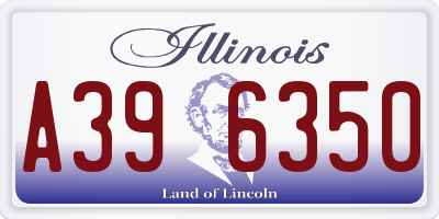 IL license plate A396350