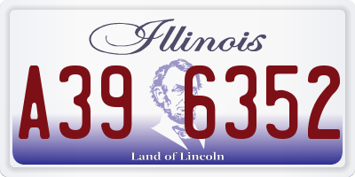 IL license plate A396352