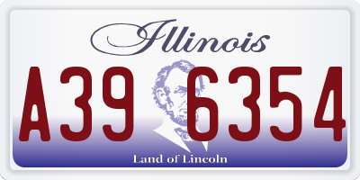 IL license plate A396354