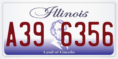 IL license plate A396356
