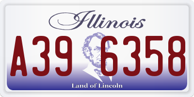 IL license plate A396358