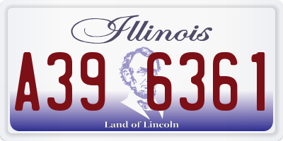 IL license plate A396361