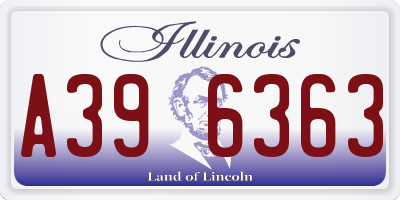 IL license plate A396363