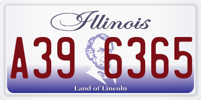 IL license plate A396365